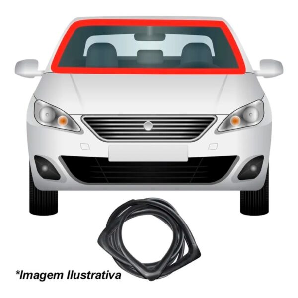 Borracha Para-brisas Captiva Com A Cor Preta Peso: 0,286