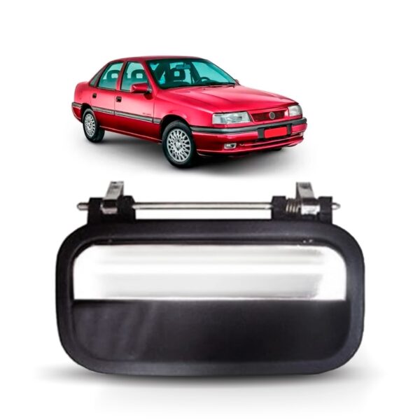 Maçaneta Ext Tras Dir Ou Esq S/furo P/chave Cromado Corsa Preto