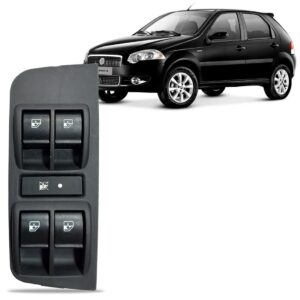 Tecla Acionamento Vidro Quadruplo Palio 2004/...siena 03/.--