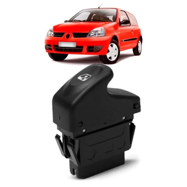 Tecla Acionamento Vidro Simples 5 Pinos Clio Ii 2003 A 2012