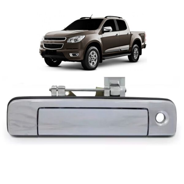 Macaneta Tampa Traseira Cromado S10 13 Em Diante --