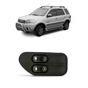 Botão Vidro Dianteiro Fiesta E Ecosport 2003 A 2010 Duplo
