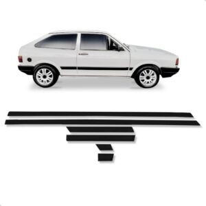 Friso Lateral Gol Cl 1987 88 89 90 91 92 93 1994 6pcs Preto - Preto