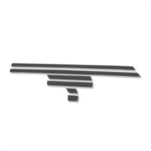 Friso Lateral Gol Cl 1987 Até 1994 6pcs Cinza Escuro Cinza-escuro