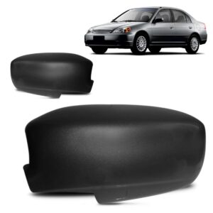 Capa Retrovisor Civic 2001 02 03 04 05 2006 Preto Sem Furo Lado Esquerdo