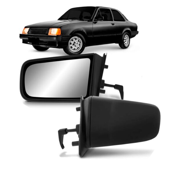 Retrovisor Chevette 1987 88 89 90 91 92/1994 Com Controle Lado Esquerdo