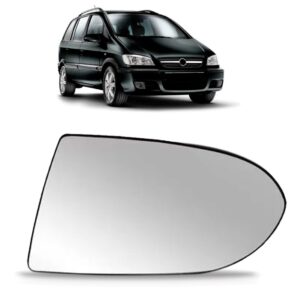 Lente Espelho Retrovisor Zafira 2001 02 03 04 A 2011 Prata Lado Direito