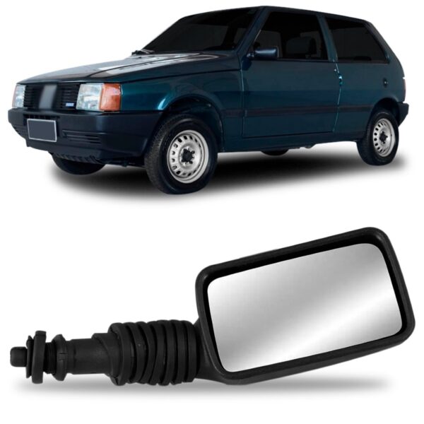Retrovisor Uno 1985 1986 1987 1988 89 90 1991 Com Controle Lado Direito