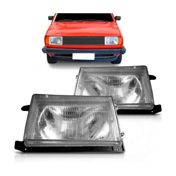 Farol Gol 1985 1986 Foco Simples Motor Á Agua 1ª Linha - Esquerdo/motorista