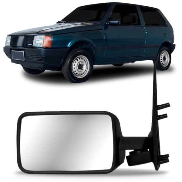 Retrovisor Uno 1985 1986 1987 1988 1989 90 1991 Sem Controle Lado Esquerdo