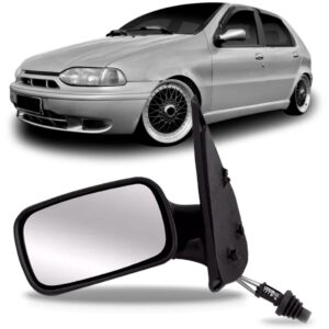 Retrovisor Palio 2 Portas 1996 1997 98 99 2000 Com Controle Lado Esquerdo