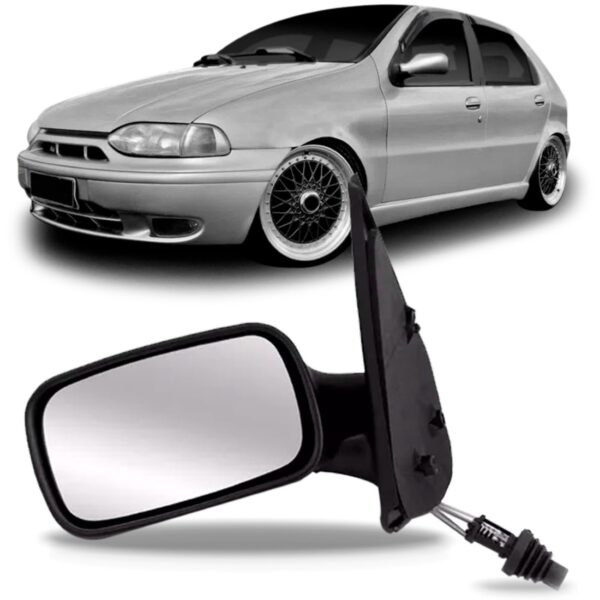 Retrovisor Palio 2 Portas 1996 1997 98 99 2000 Com Controle Lado Esquerdo