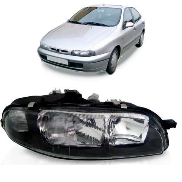 Farol Para Fiat Marea 1997 1998 99 A 03 Fume Raiado 1ª Linha Direito/passageiro