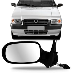 Retrovisor Uno Fire 4 Portas 2005 06 07/2010 Com Controle Lado Esquerdo