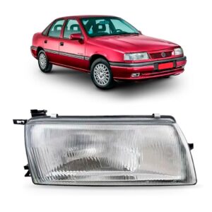 Farol Para Vectra 94 95 96 Foco Simples Lente Lisa 1ª Linha - Direito/passageiro