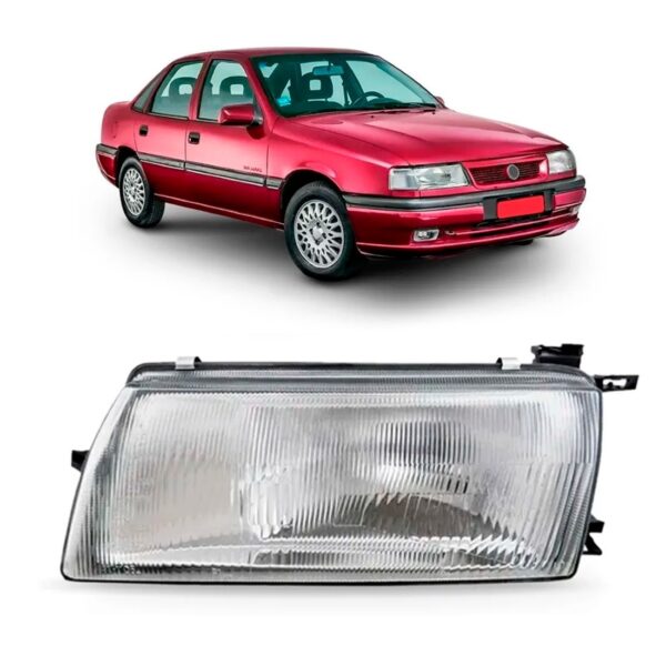 Farol Para Vectra 94 95 96 Foco Simples Lente Lisa 1ª Linha Esquerdo/motorista