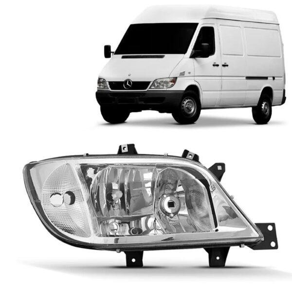 Farol Sprinter 03 2004 2005 2006 A 2011 S/ Auxiliar 1ª Linha - Esquerdo/motorista