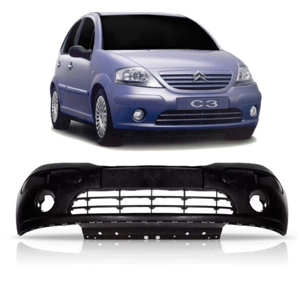 Parachoque Dianteiro Citroen C3 2004 2005 A 2007 1a Linha  Preto