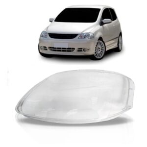 Lente Farol Fox 2003 2004 2005 2006 2007 Foco Simples Lado Esquerdo