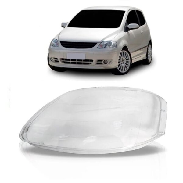 Lente Farol Fox 2003 2004 2005 2006 2007 Foco Simples Lado Esquerdo