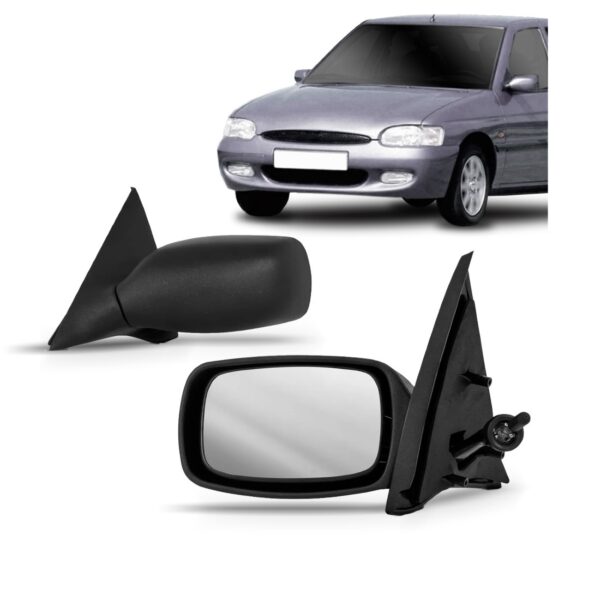 Retrovisor Escort 1997 1998 1999 2000 2001 2002 Com Controle Lado Esquerdo