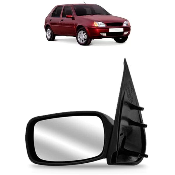 Retrovisor Fiesta 2/4 Portas 1996 97 98 99 00 01 2002 Fixo Lado Esquerdo