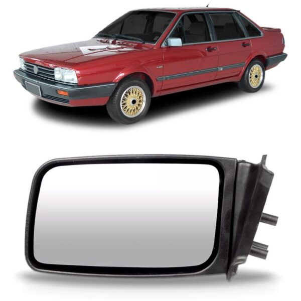 Retrovisor Santana 2 E 4 Portas 1985 86 87 88 A 1991 Fixo Lado Esquerdo