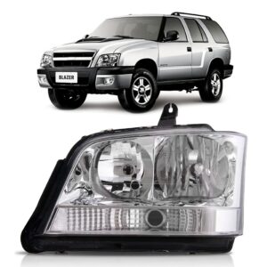 Farol S10 Blazer 2001 02 03 04 05 06 07/2011 Seta Cristal Lado Esquerdo