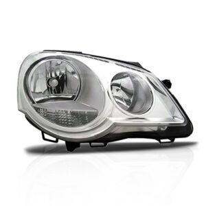 Farol Polo 2007 2008 09 10 11 2012 Elétrico Cromado C/ Motor Lado Direito