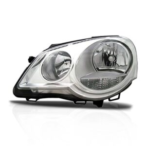 Farol Polo 2007 2008 09 10 11 2012 Elétrico Cromado C/ Motor Lado Esquerdo