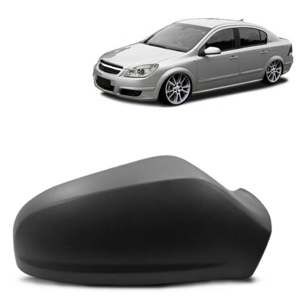 Capa Retrovisor Vectra 2006 2007 2008 Preto Liso Sem Furo  Lado Direito