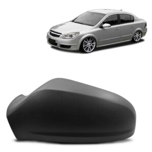 Capa Retrovisor Vectra 2006 2007 2008 Preto Liso Sem Furo  Lado Esquerdo