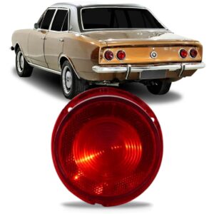 Lente Lanterna Traseira Opala 1970 A 1979 Sem Ré Plástico Lado Direito