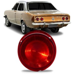 Lente Lanterna Traseira Opala 1970 A 1979 Sem Ré Plástico Lado Esquerdo
