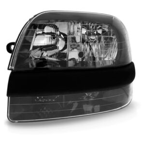 Farol Fiat Doblo 2002 A 2009 Fumê Com Auxiliar Modelo Origin Lado Esquerdo