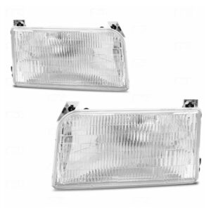 Farol Ford F1000 1996 1997 1998 Foco Simples Mascara Cromada Lado Direito