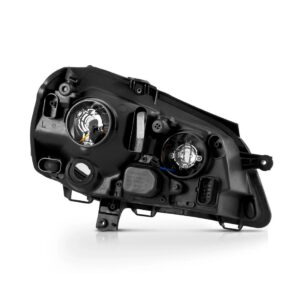 Farol Polo 07 08 09 10 11 12 Máscara Negra Elétrico 1ª Linha - Esquerdo/motorista