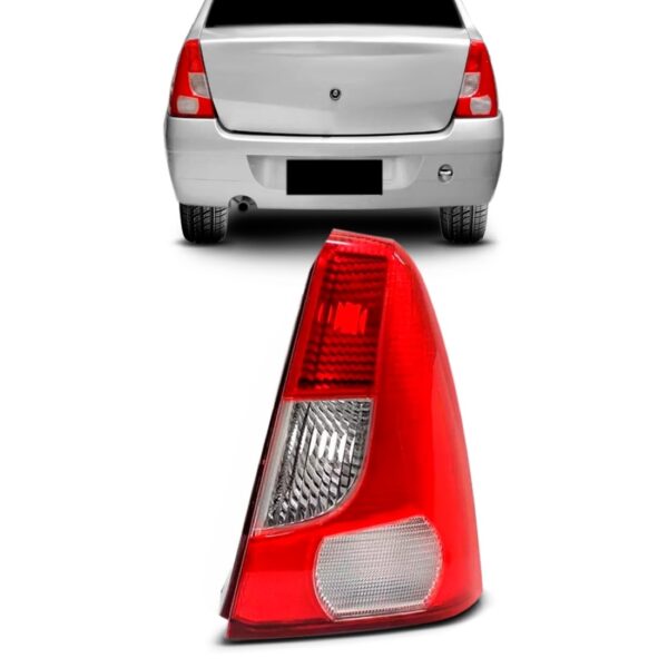 Lanterna Traseira Logan 2007 2008 2009 2010 Novo 1ª Linha Direito Bicolor