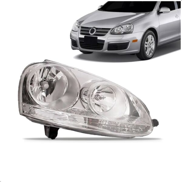 Farol Jetta 2007 2008 2009 Cromado 1ª Linha Direito/passageiro