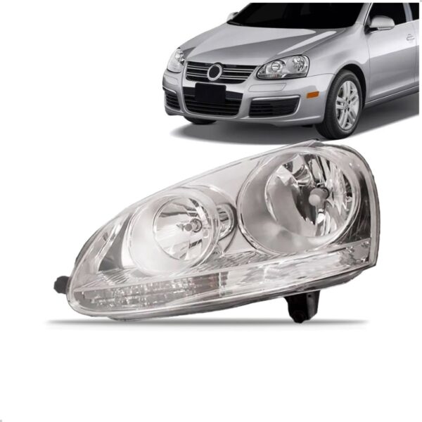 Farol Jetta 2007 2008 2009 Cromado 1ª Linha Esquerdo/motorista
