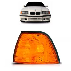 Pisca Bmw Serie 3 91 92 93 94 95 96 97 04 Portas Ambar Lado Esquerdo