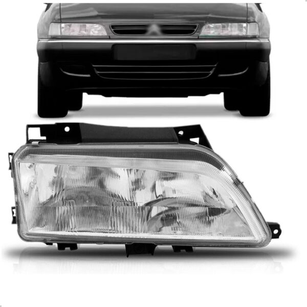 Farol Citroen Xantia 1998 1999 2000 Cromado Lado Direito