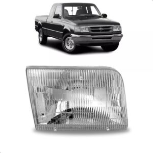 Farol Ranger 1993 1994 1995 96 1997 Manual Cromado 1ª Linha Direito/passageiro