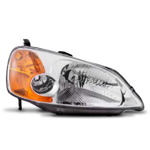 Farol Honda Civic 2001 2002 2003 Manual 1ª Linha - Esquerdo/motorista