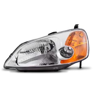 Farol Honda Civic 2001 2002 2003 Manual 1ª Linha - Esquerdo/motorista