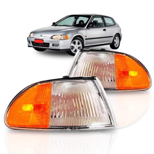 Sinaleira Seta Civic 1992 1993 1994 1995 Cristal Ambar Lado Esquerdo