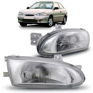 Farol Accent 1995 1996 1997 1ª Linha Esquerdo/motorista