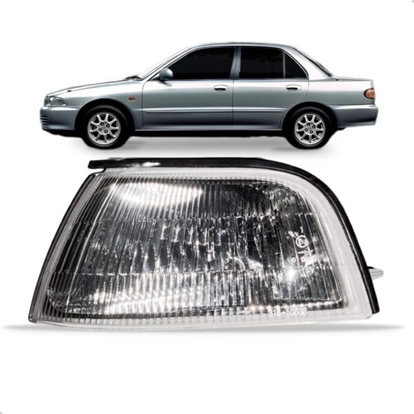 Lanterna Dianteira Pisca Seta Lancer 1996 E 1997 Cristal Lado Esquerdo