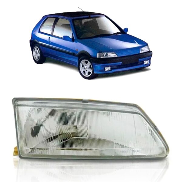 Farol Para Peugeot 106 92 93 94 95 96 Foco Simples 1ª Linha Direito/passageiro
