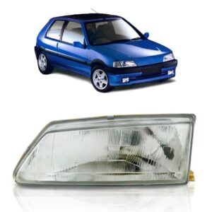 Farol Para Peugeot 106 92 93 94 95 96 Foco Simples 1ª Linha Esquerdo/motorista